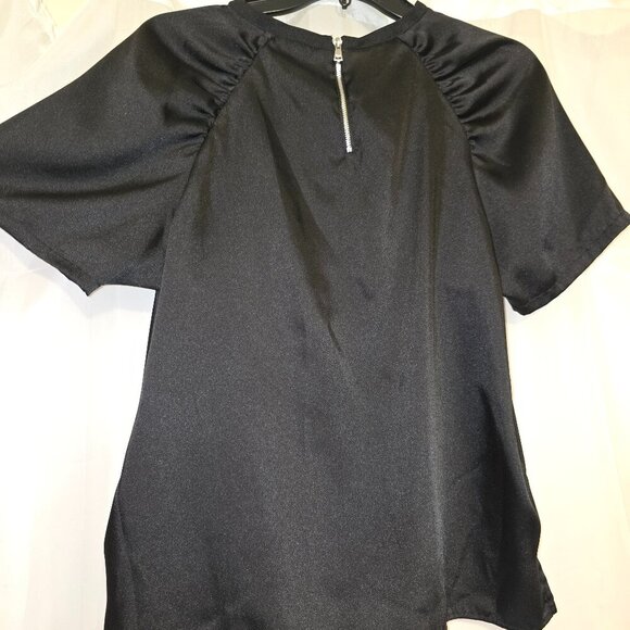 DKNY Ruched short SLEEVE TOP - Picture 4 of 6
